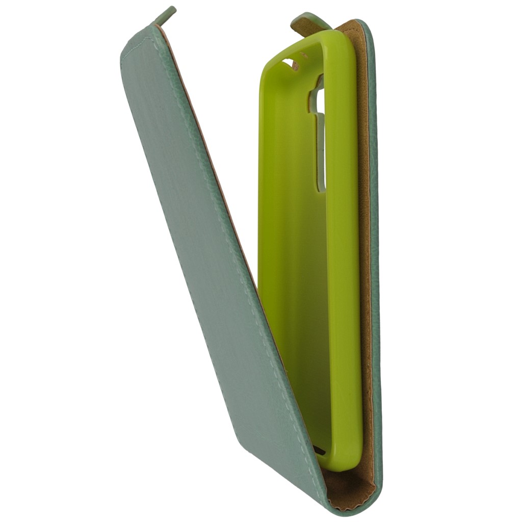 Pokrowiec z klapk na magnes Prestige Slim Flexi zielony LG G3 mini / 8