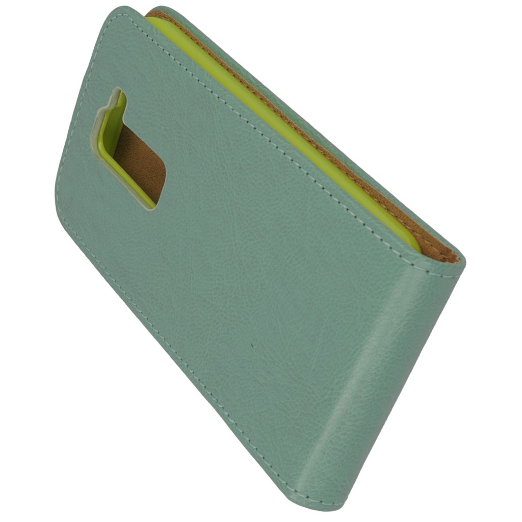Pokrowiec z klapk na magnes Prestige Slim Flexi zielony LG G2 Mini / 5