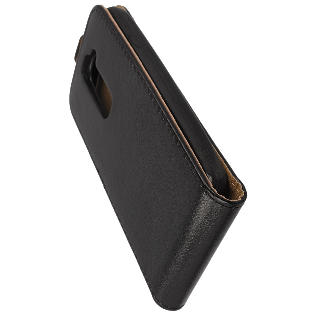 Pokrowiec z klapk na magnes Prestige Slim Flexi czarny LG G2 Mini / 6