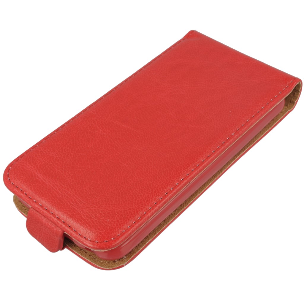 Pokrowiec z klapk na magnes Prestige Slim Flexi czerwony LG G2 Mini / 2