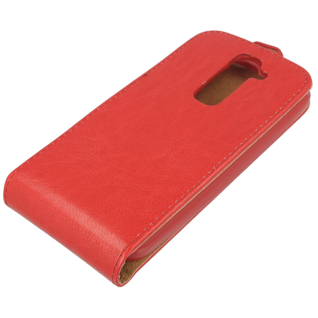 Pokrowiec z klapk na magnes Prestige Slim Flexi czerwony LG G2 Mini / 4