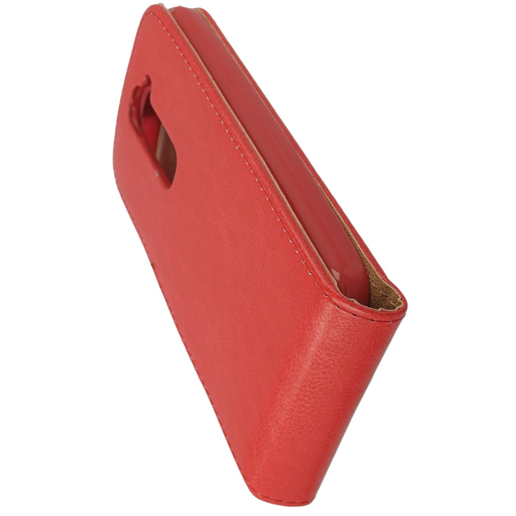 Pokrowiec z klapk na magnes Prestige Slim Flexi czerwony LG G2 Mini / 5