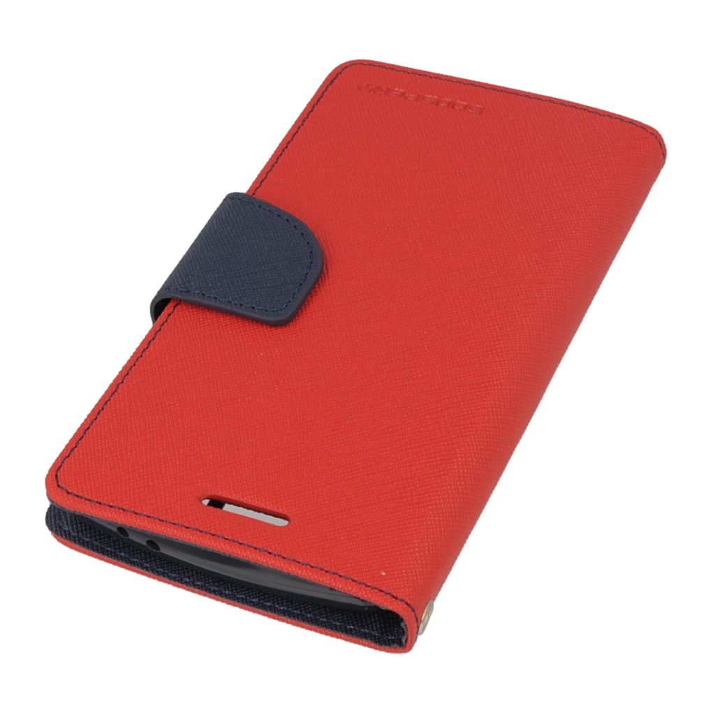 Pokrowiec etui Fancy Diary Mercury czerwono-granatowe LG G3 mini / 3