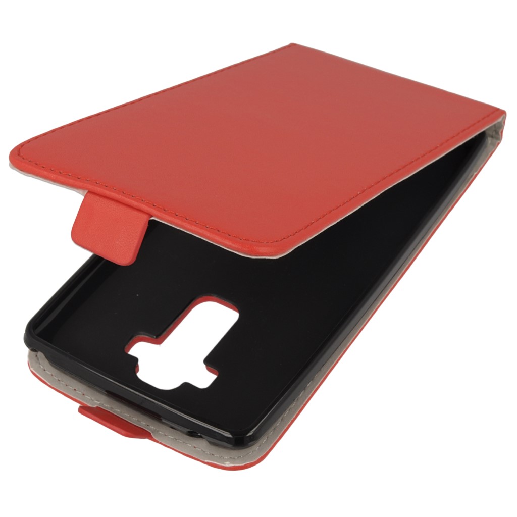 Pokrowiec z klapk na magnes Prestige Slim Flexi czerwony LG G4 Stylus