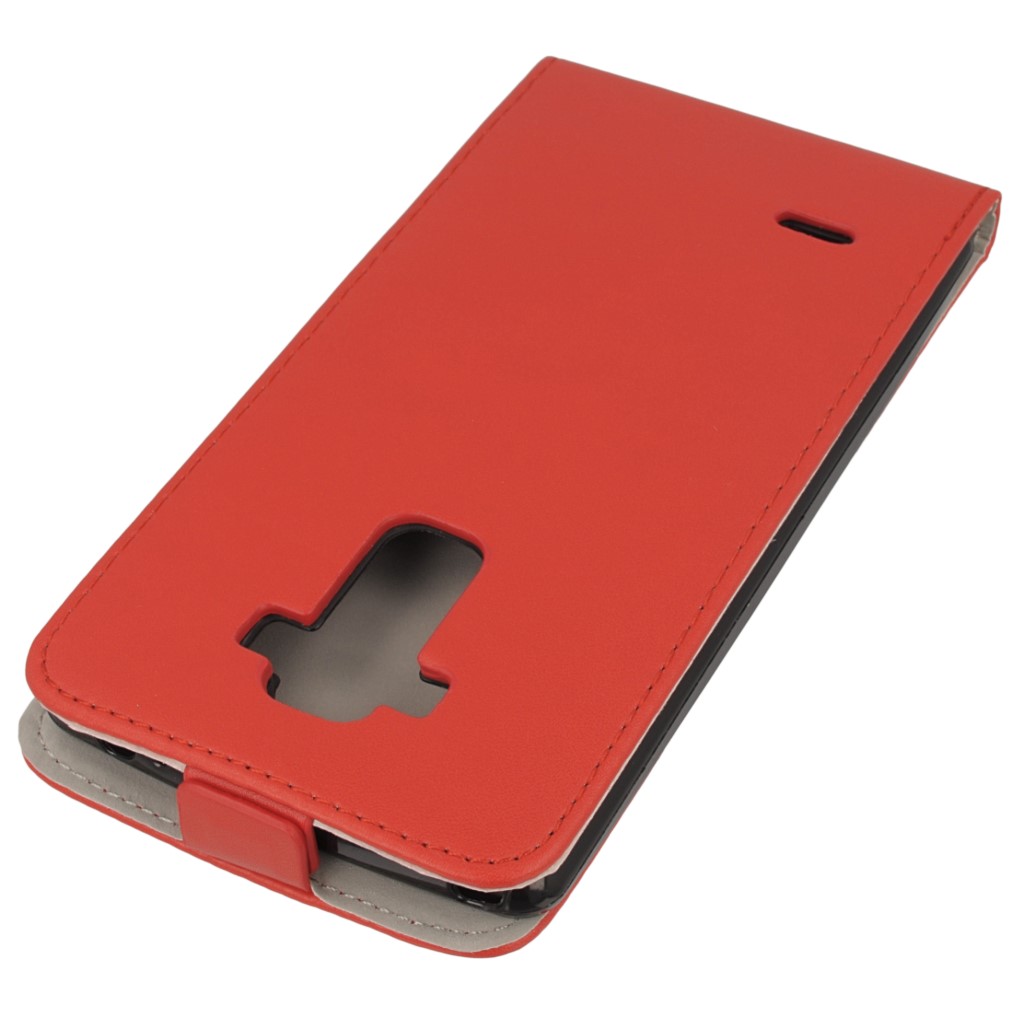 Pokrowiec z klapk na magnes Prestige Slim Flexi czerwony LG G4 Stylus / 4