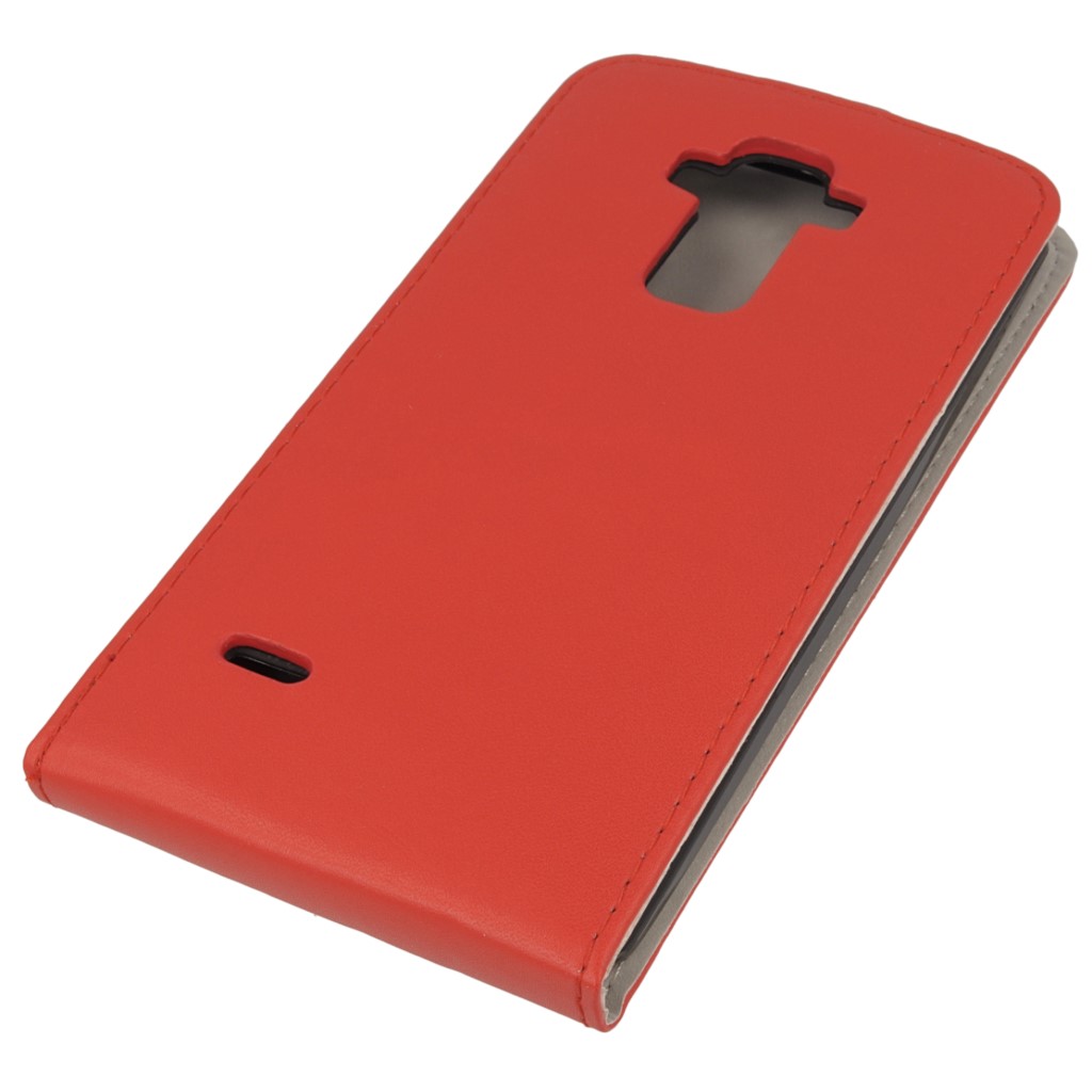 Pokrowiec z klapk na magnes Prestige Slim Flexi czerwony LG G4 Stylus / 3
