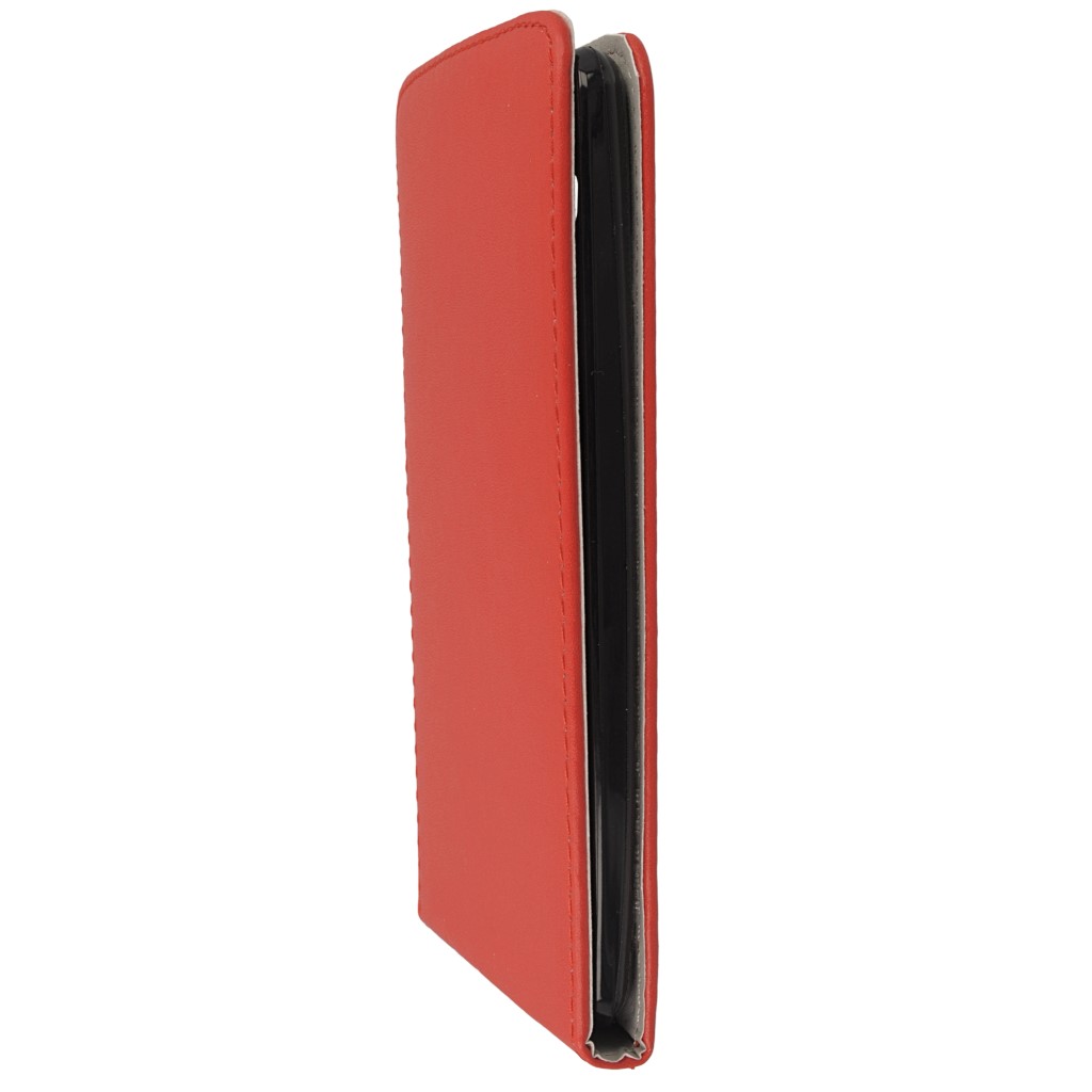 Pokrowiec z klapk na magnes Prestige Slim Flexi czerwony LG G4 Stylus / 7