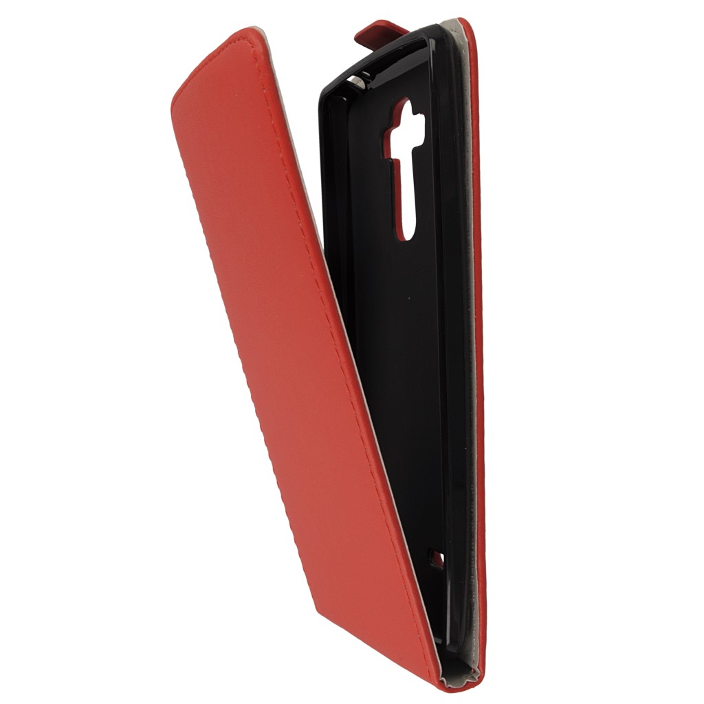 Pokrowiec z klapk na magnes Prestige Slim Flexi czerwony LG G4 Stylus / 8