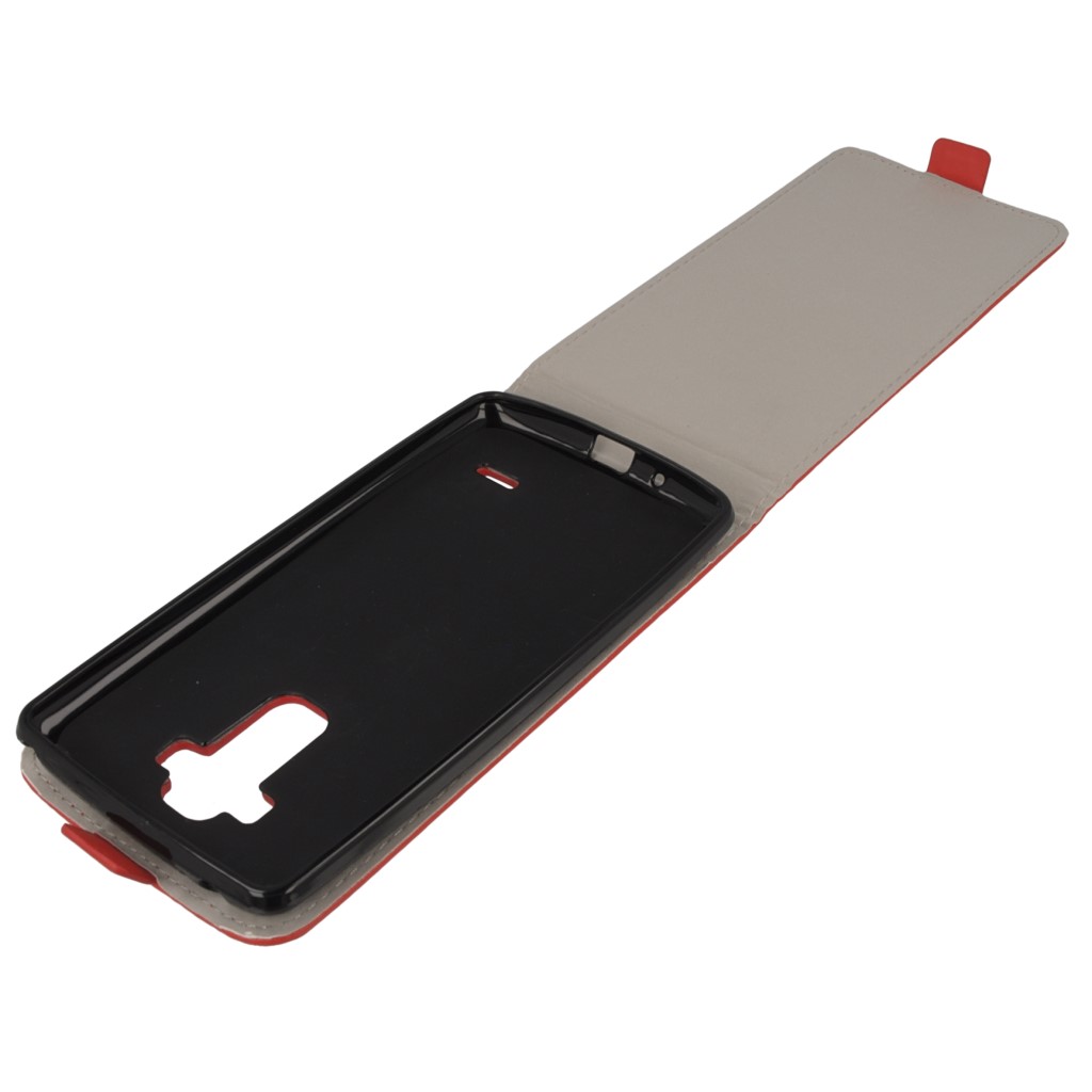 Pokrowiec z klapk na magnes Prestige Slim Flexi czerwony LG G4 Stylus / 9