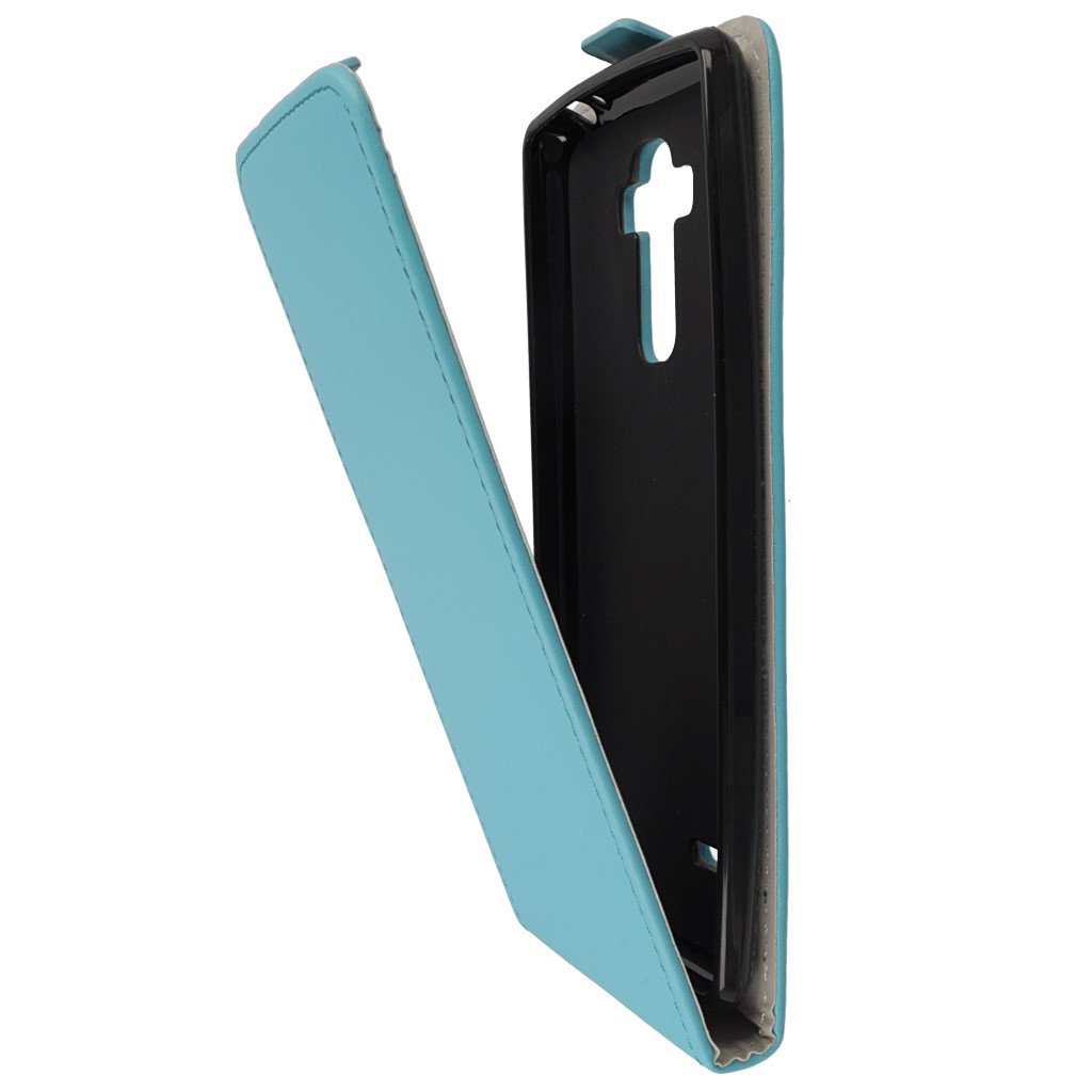 Pokrowiec z klapk na magnes Prestige Slim Flexi jasny niebieski LG G4 Stylus / 8