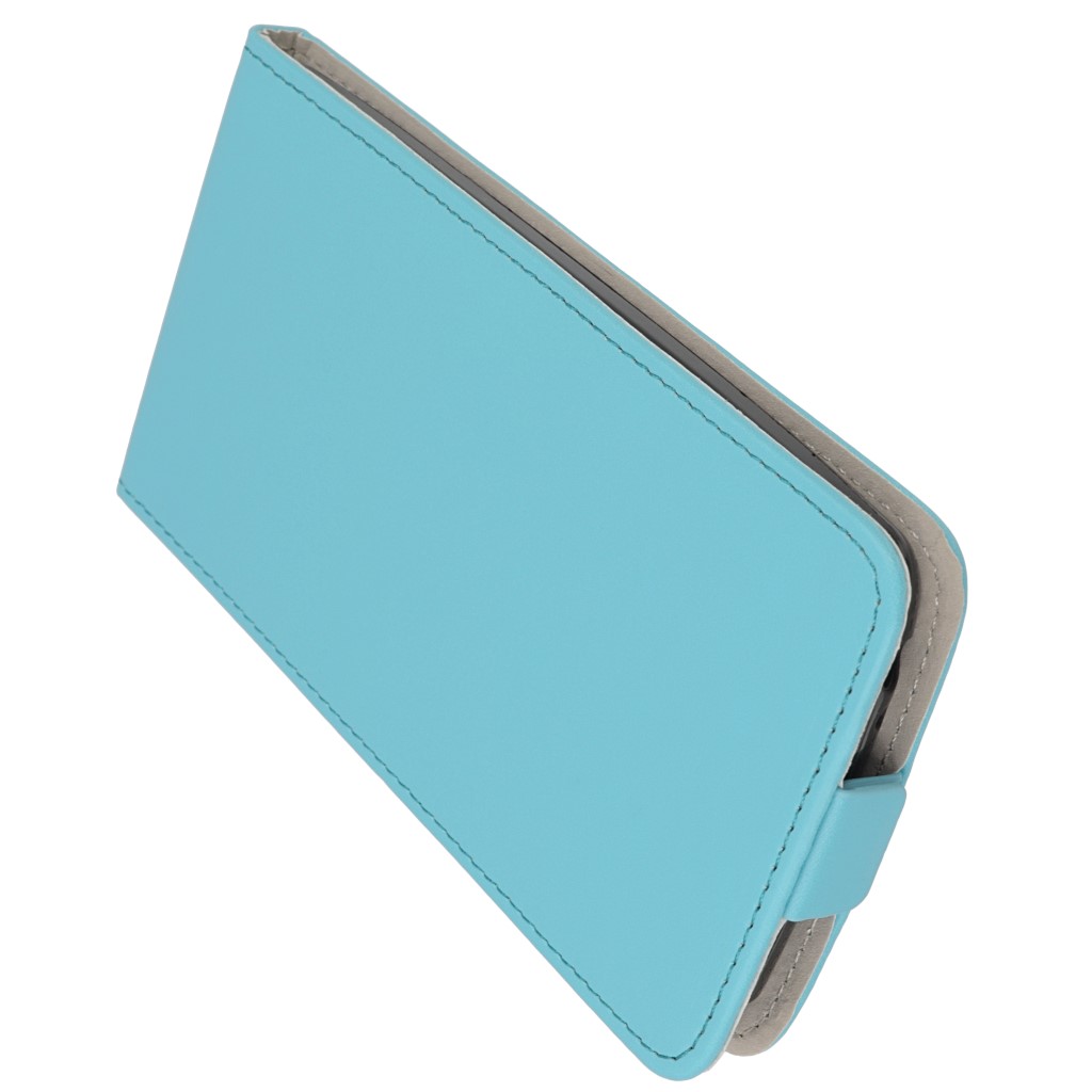 Pokrowiec z klapk na magnes Prestige Slim Flexi jasny niebieski LG G4 Stylus / 6