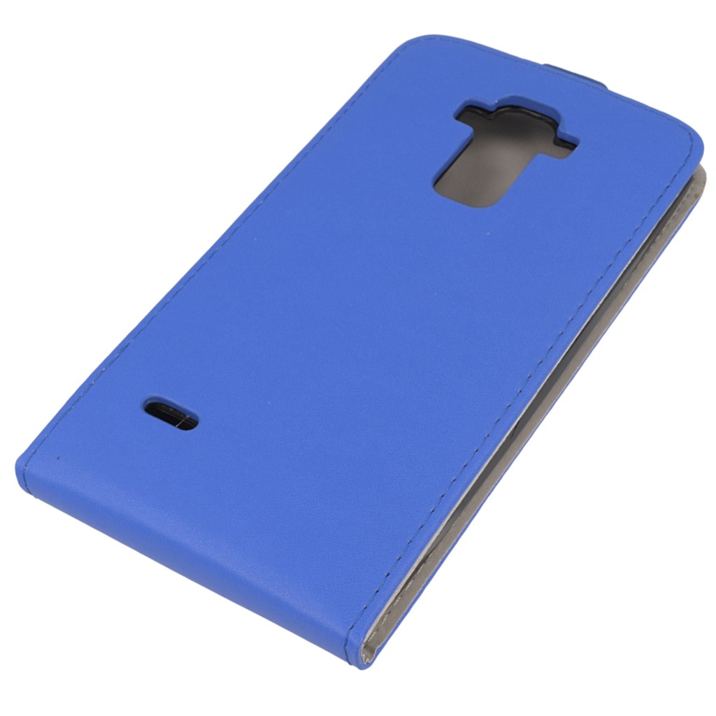 Pokrowiec z klapk na magnes Prestige Slim Flexi niebieski LG G4 Stylus / 5
