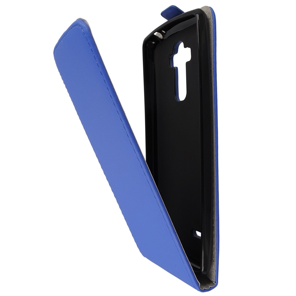 Pokrowiec z klapk na magnes Prestige Slim Flexi niebieski LG G4 Stylus / 7