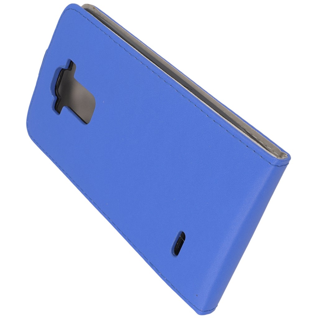 Pokrowiec z klapk na magnes Prestige Slim Flexi niebieski LG G4 Stylus / 9