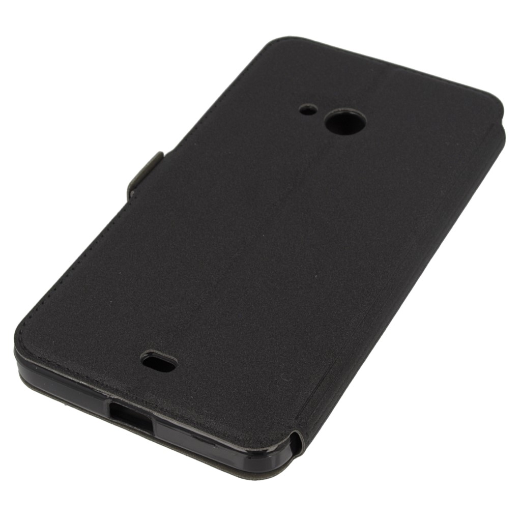Pokrowiec etui Flexi Book czarne Microsoft Lumia 540 Dual SIM / 4