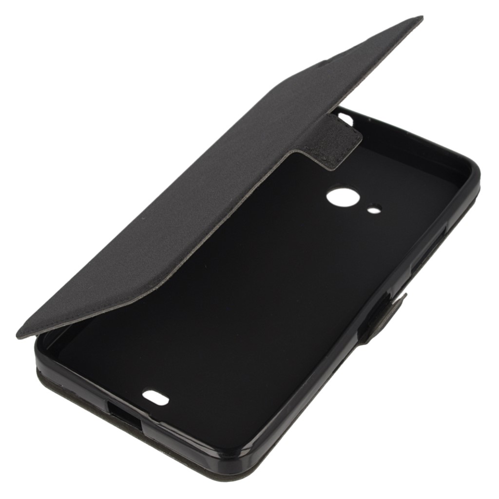 Pokrowiec etui Flexi Book czarne Microsoft Lumia 540 Dual SIM