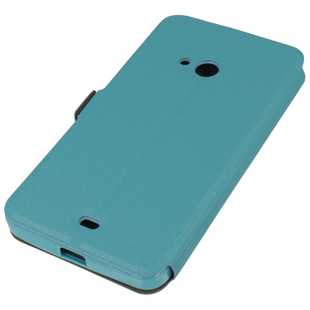 Pokrowiec etui Flexi Book niebieskie Microsoft Lumia 540 Dual SIM / 4