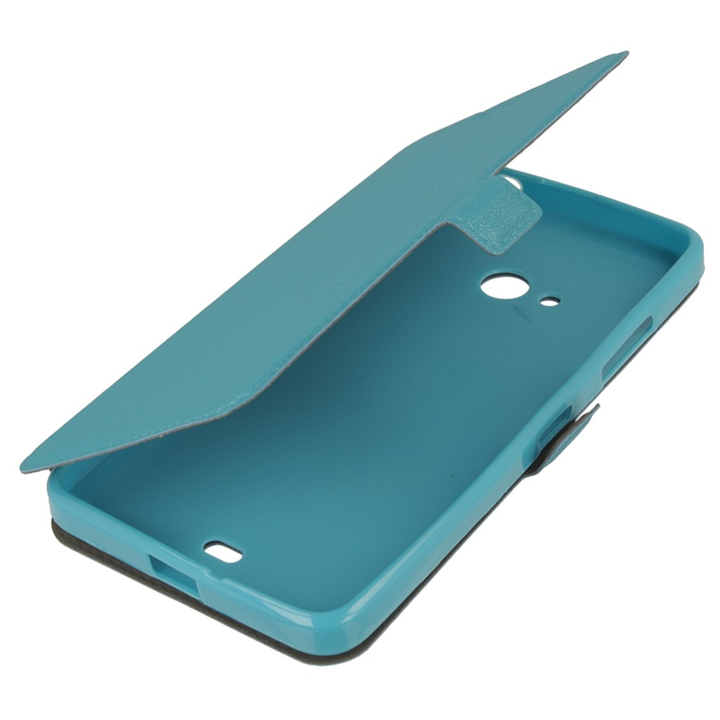 Pokrowiec etui Flexi Book niebieskie Microsoft Lumia 540 Dual SIM