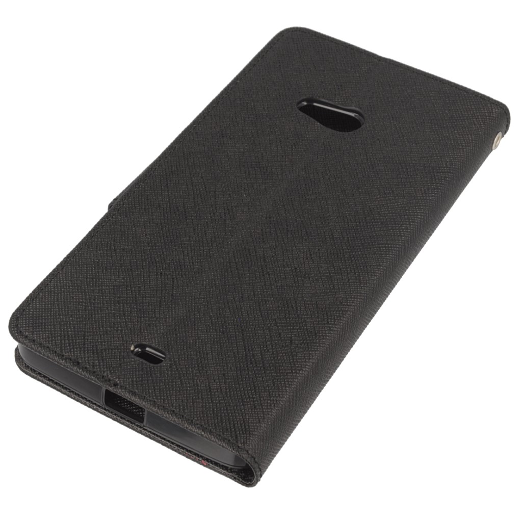 Pokrowiec etui z klapk na magnes Fancy Case czarne myPhone Infinity IIs / 3