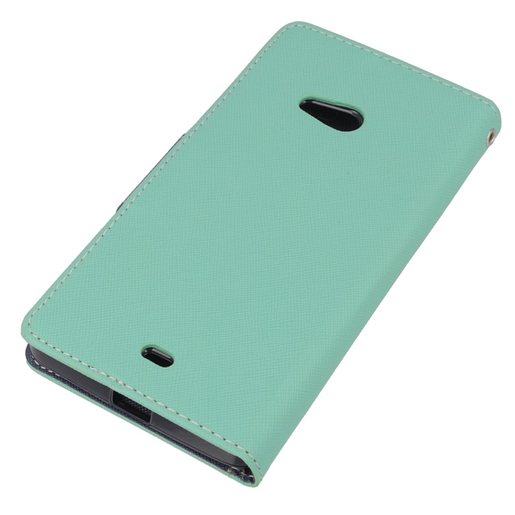 Pokrowiec etui z klapk na magnes Fancy Case mitowo-granatowe Microsoft Lumia 540 Dual SIM / 3