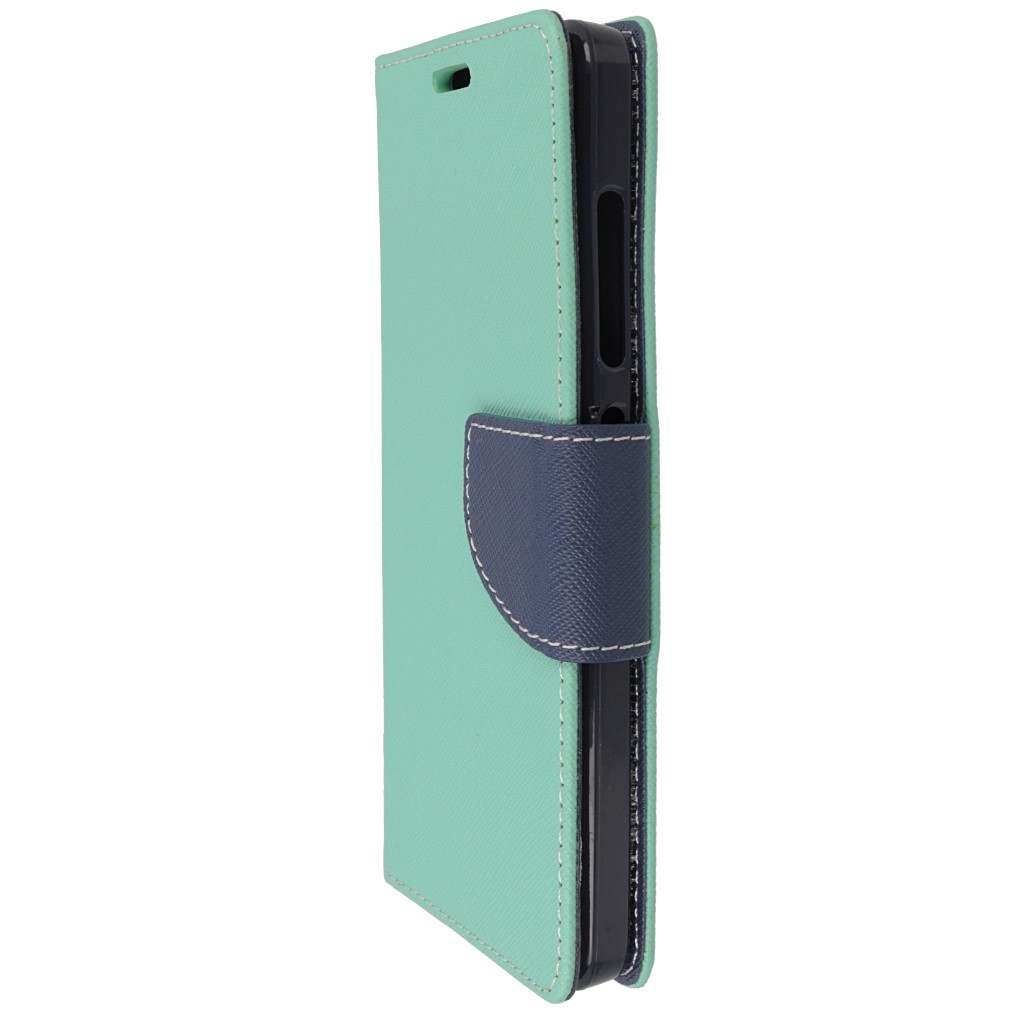 Pokrowiec etui z klapk na magnes Fancy Case mitowo-granatowe Microsoft Lumia 540 Dual SIM / 6