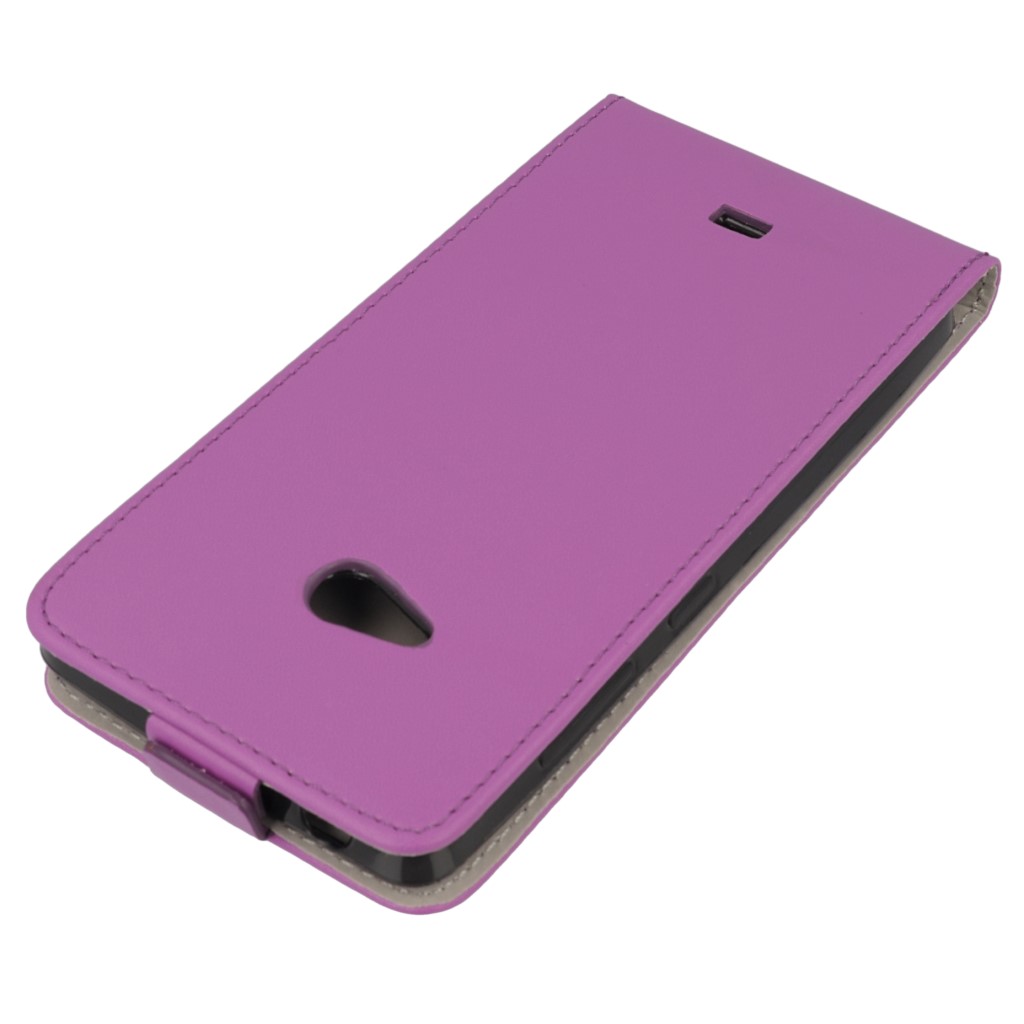 Pokrowiec z klapk na magnes Prestige Slim Flexi fioletowy Microsoft Lumia 540 Dual SIM / 4