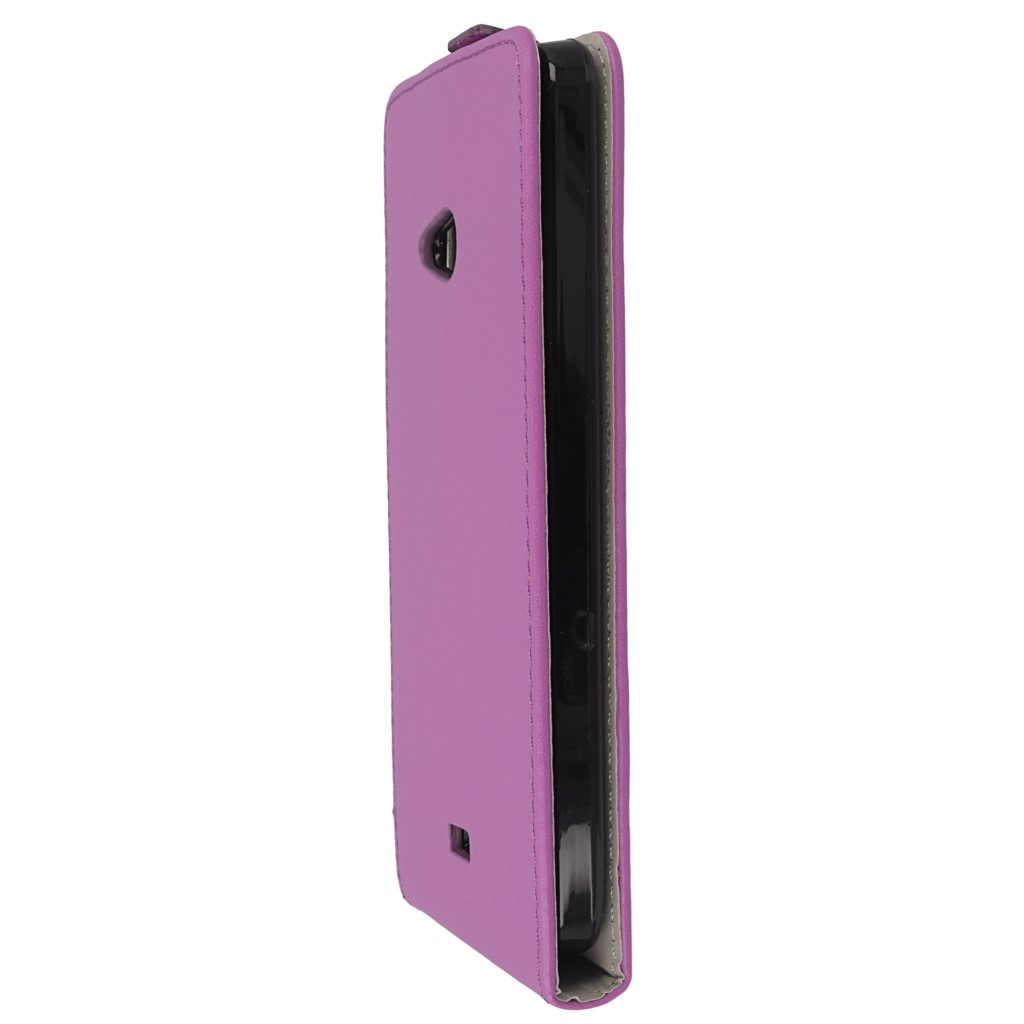Pokrowiec z klapk na magnes Prestige Slim Flexi fioletowy Microsoft Lumia 540 Dual SIM / 6