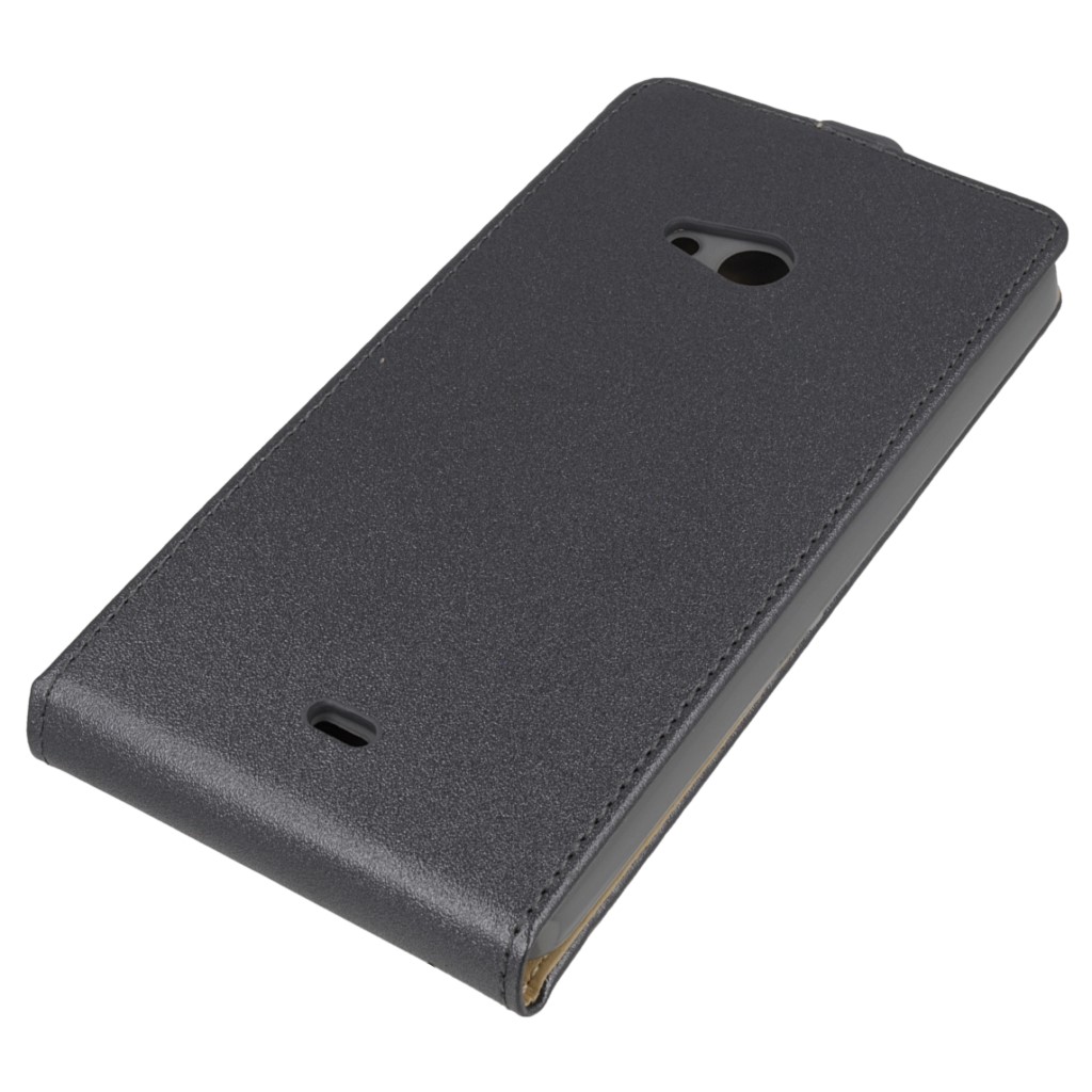 Pokrowiec z klapk na magnes Prestige Slim Flexi grafitowy Microsoft Lumia 540 Dual SIM / 3
