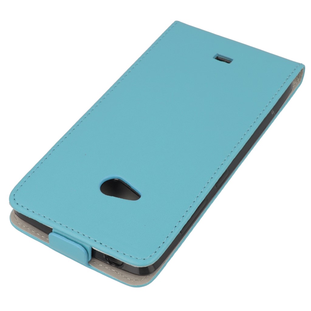 Pokrowiec z klapk na magnes Prestige Slim Flexi jasnoniebieski Microsoft Lumia 540 Dual SIM / 4