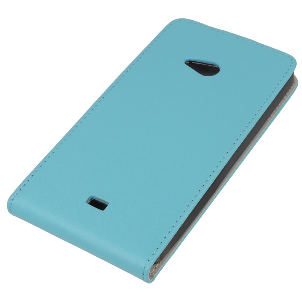 Pokrowiec z klapk na magnes Prestige Slim Flexi jasnoniebieski Microsoft Lumia 540 Dual SIM / 5