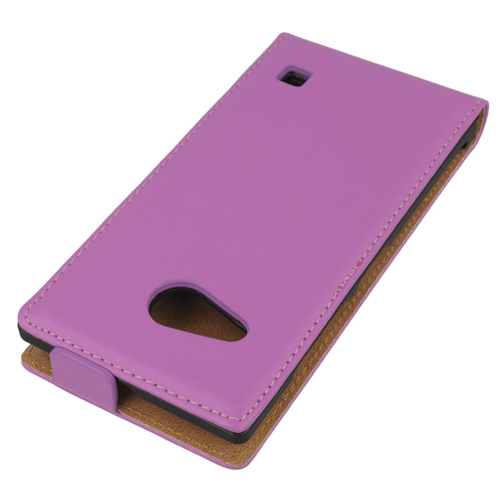 Pokrowiec z klapk na magnes Prestige Slim fioletowy NOKIA Lumia 735 / 4