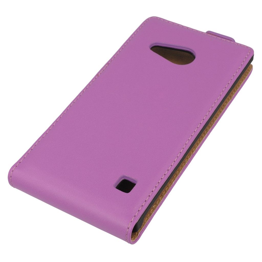 Pokrowiec z klapk na magnes Prestige Slim fioletowy NOKIA Lumia 735 / 5