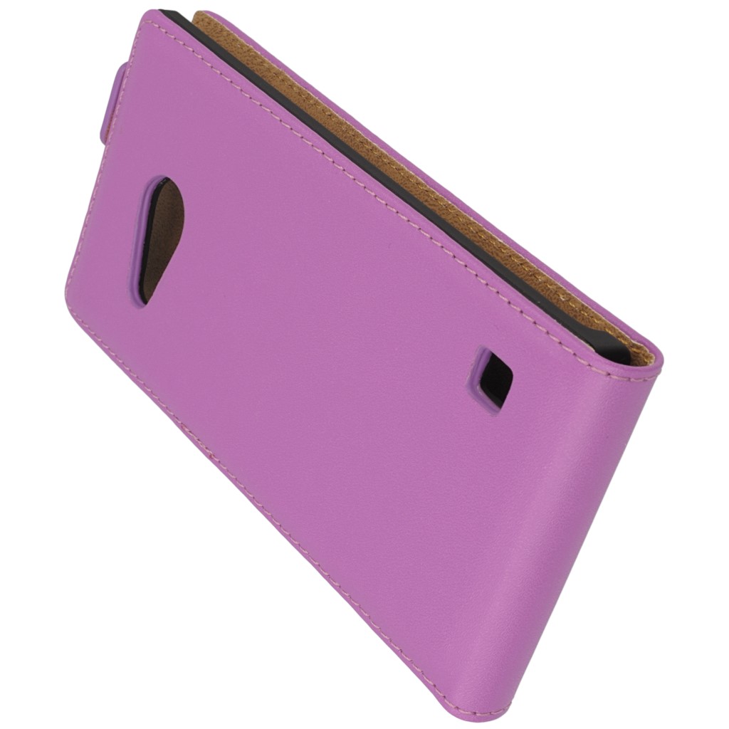 Pokrowiec z klapk na magnes Prestige Slim fioletowy NOKIA Lumia 735 / 9