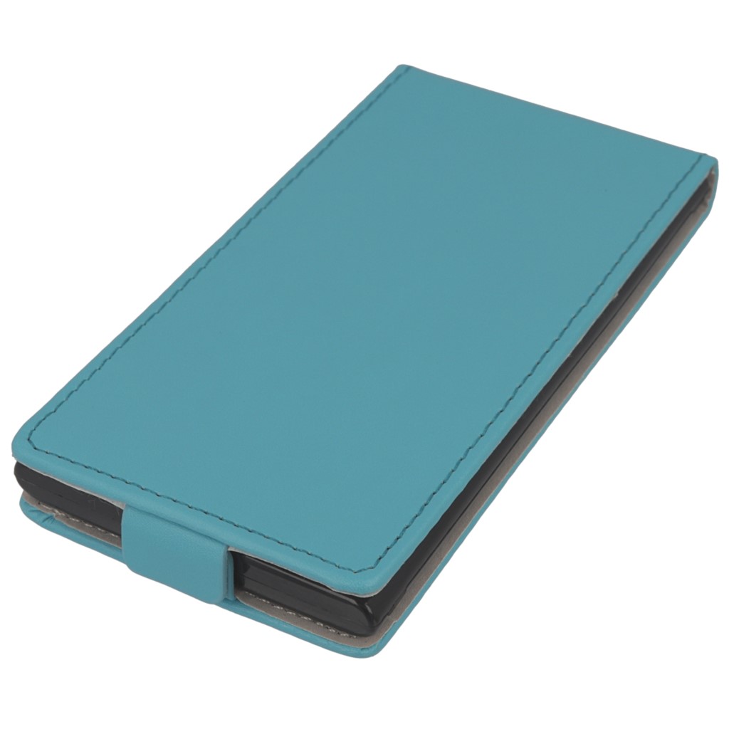 Pokrowiec z klapk na magnes Prestige Slim Flexi jasny niebieski NOKIA Lumia 735 / 2