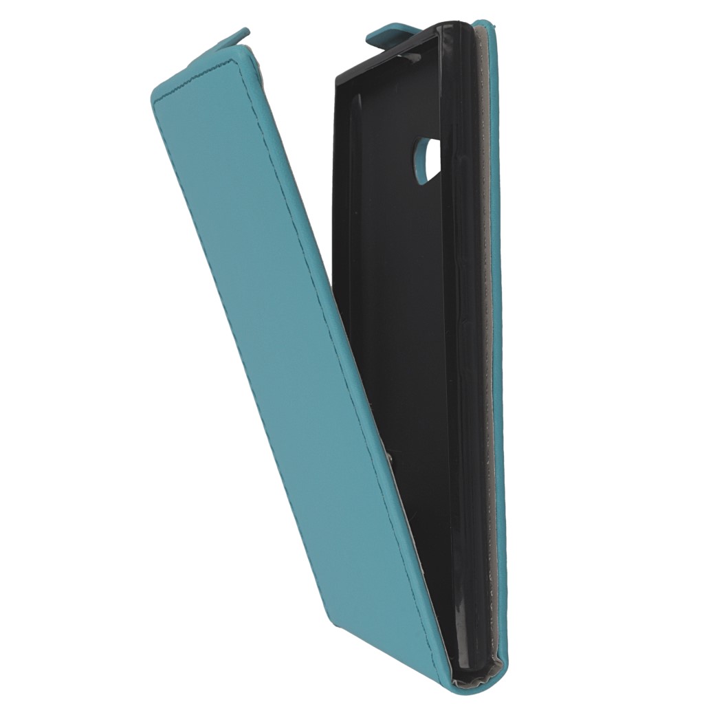 Pokrowiec z klapk na magnes Prestige Slim Flexi jasny niebieski NOKIA Lumia 735 / 10