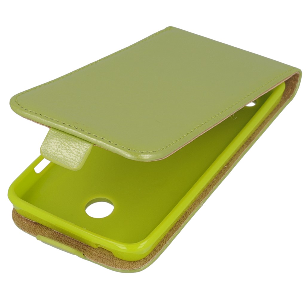 Pokrowiec z klapk na magnes Prestige Slim Flexi zielony NOKIA Lumia 635