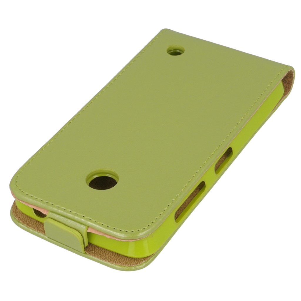 Pokrowiec z klapk na magnes Prestige Slim Flexi zielony NOKIA Lumia 635 / 3