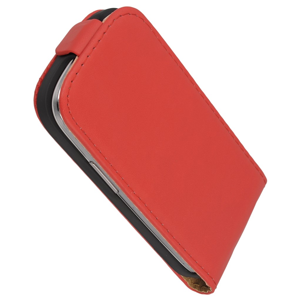 Pokrowiec z klapk na magnes Prestige Slim czerwony SAMSUNG Galaxy S III mini VE / 8