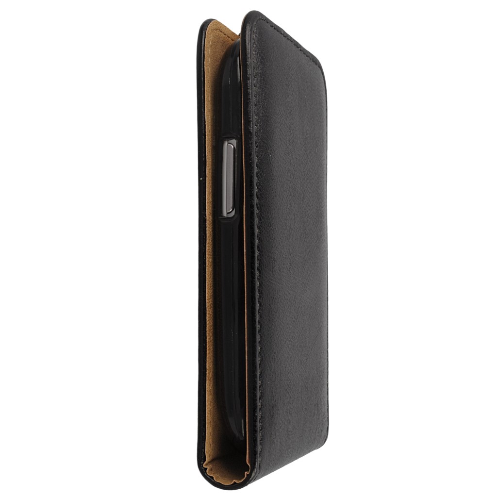 Pokrowiec z klapk na magnes Prestige Slim Flexi czarny SAMSUNG Galaxy S III mini VE / 6