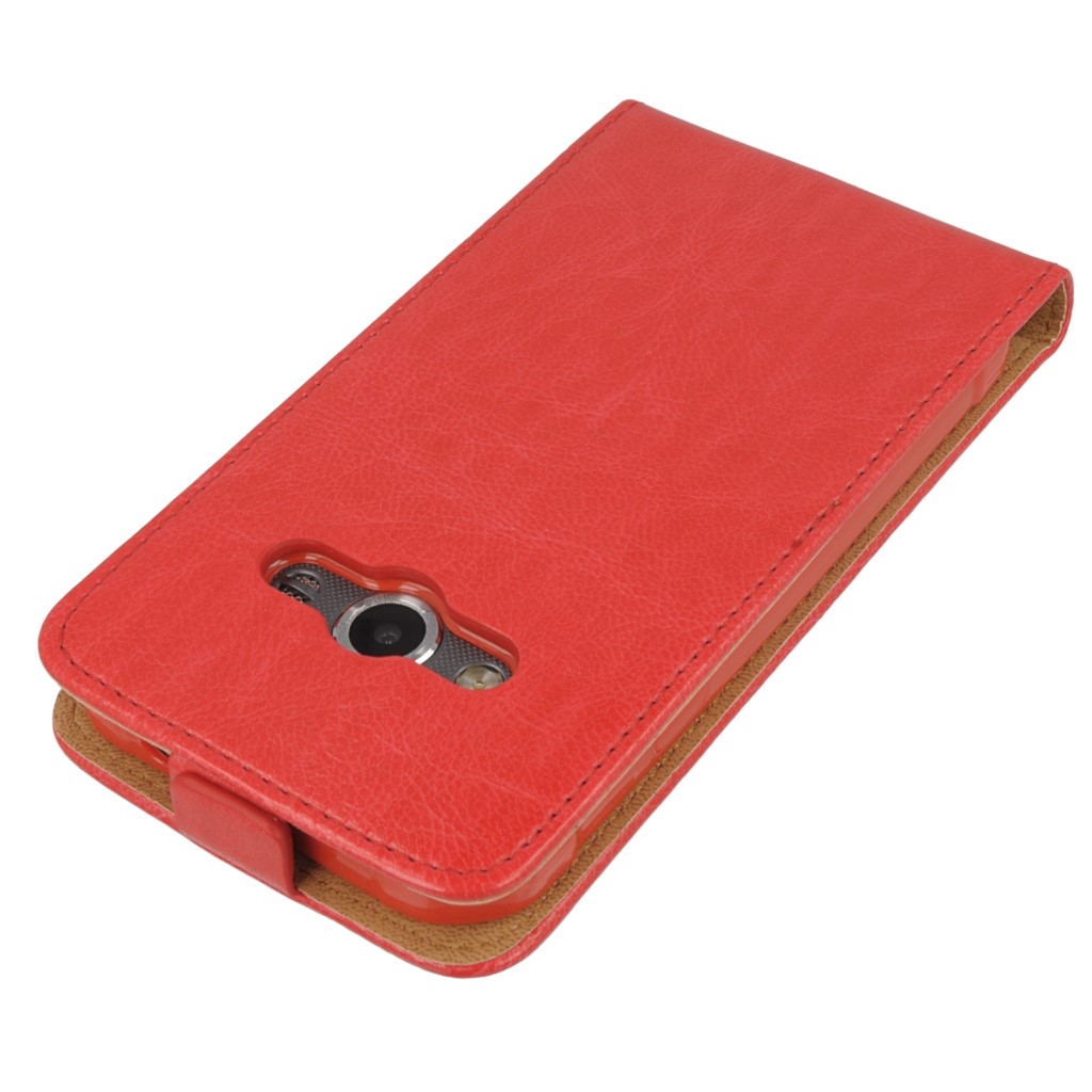 Pokrowiec z klapk na magnes Prestige Slim Flexi czerwony SAMSUNG Galaxy Xcover 3 / 4