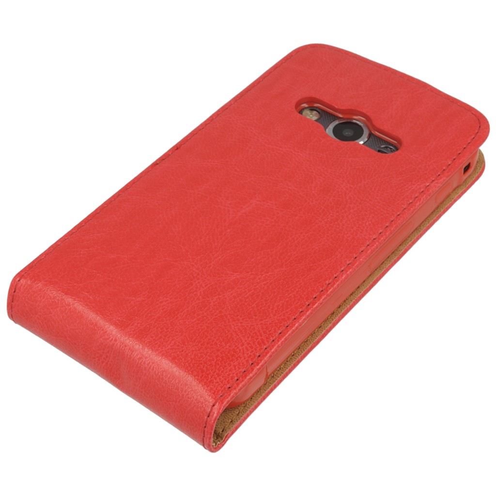Pokrowiec z klapk na magnes Prestige Slim Flexi czerwony SAMSUNG Galaxy Xcover 3 / 5