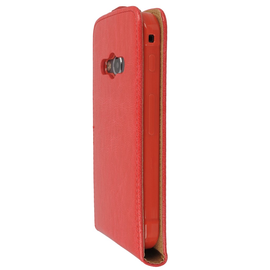 Pokrowiec z klapk na magnes Prestige Slim Flexi czerwony SAMSUNG Galaxy Xcover 3 / 7