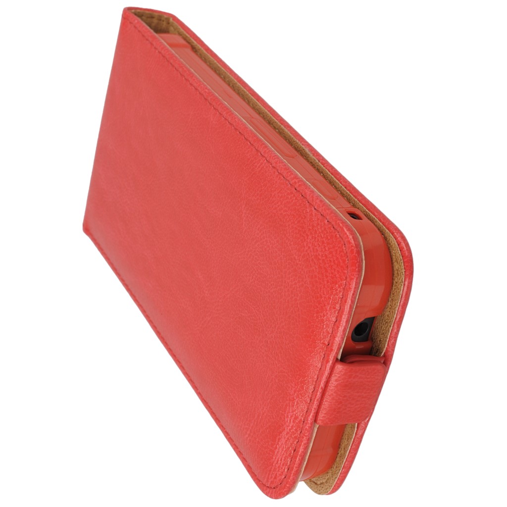 Pokrowiec z klapk na magnes Prestige Slim Flexi czerwony SAMSUNG Galaxy Xcover 3 / 9
