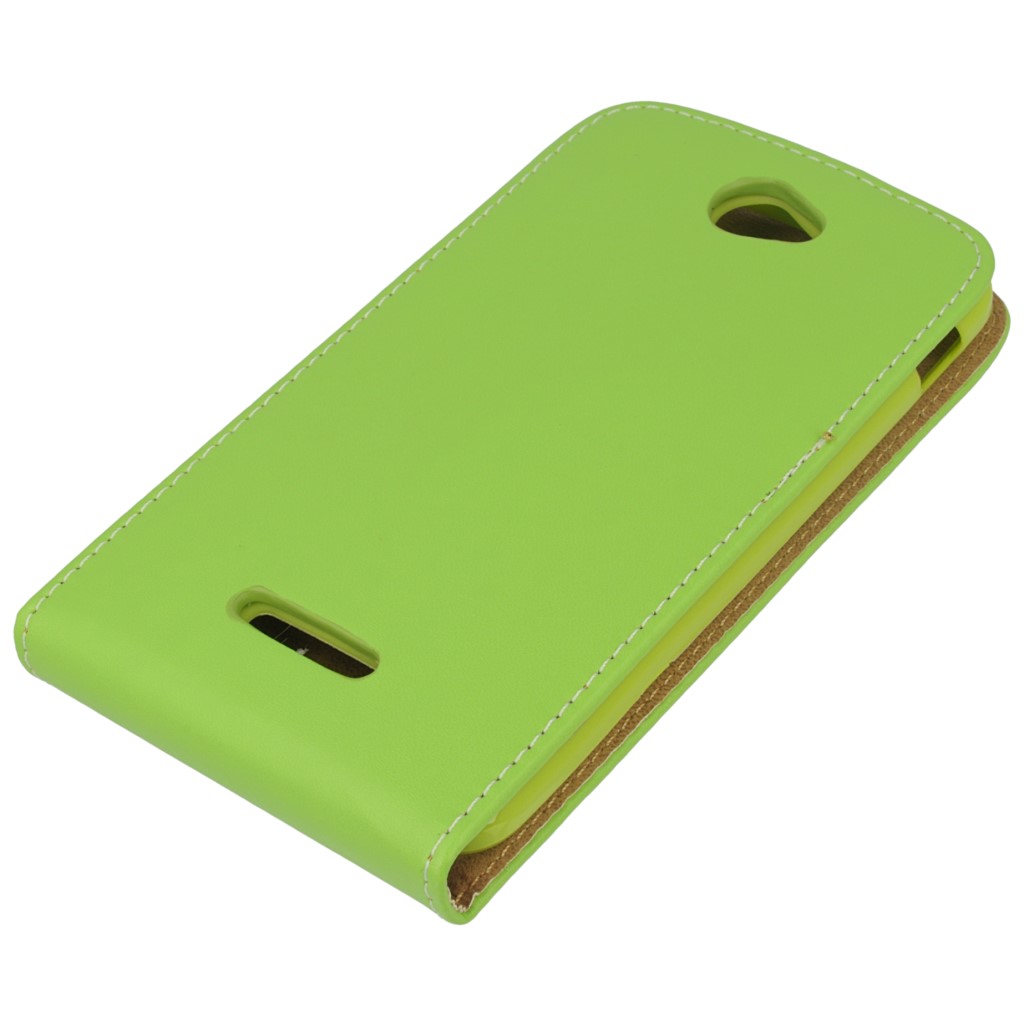 Pokrowiec z klapk na magnes Prestige Slim Flexi zielony SONY Xperia E4 / 3
