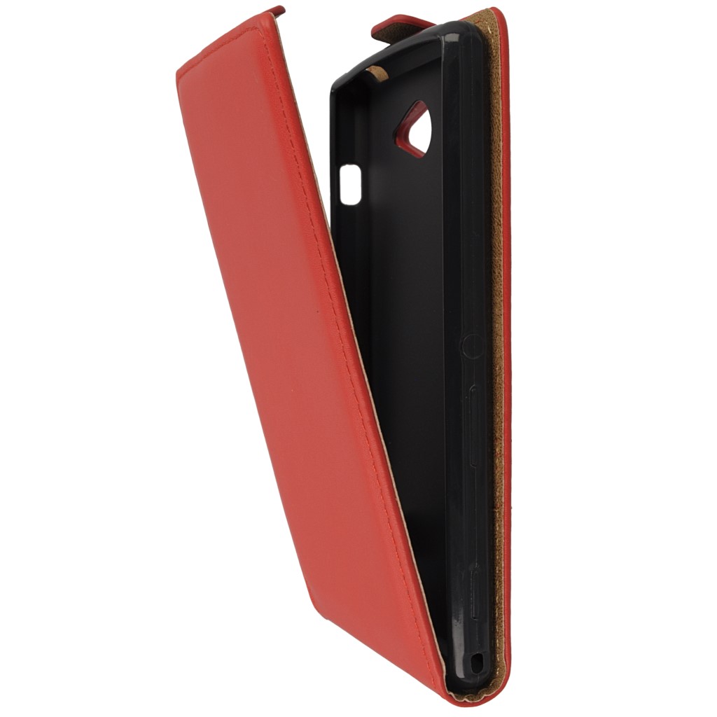 Pokrowiec z klapk na magnes Prestige Slim Flexi czerwony SONY Xperia Z3 / 7