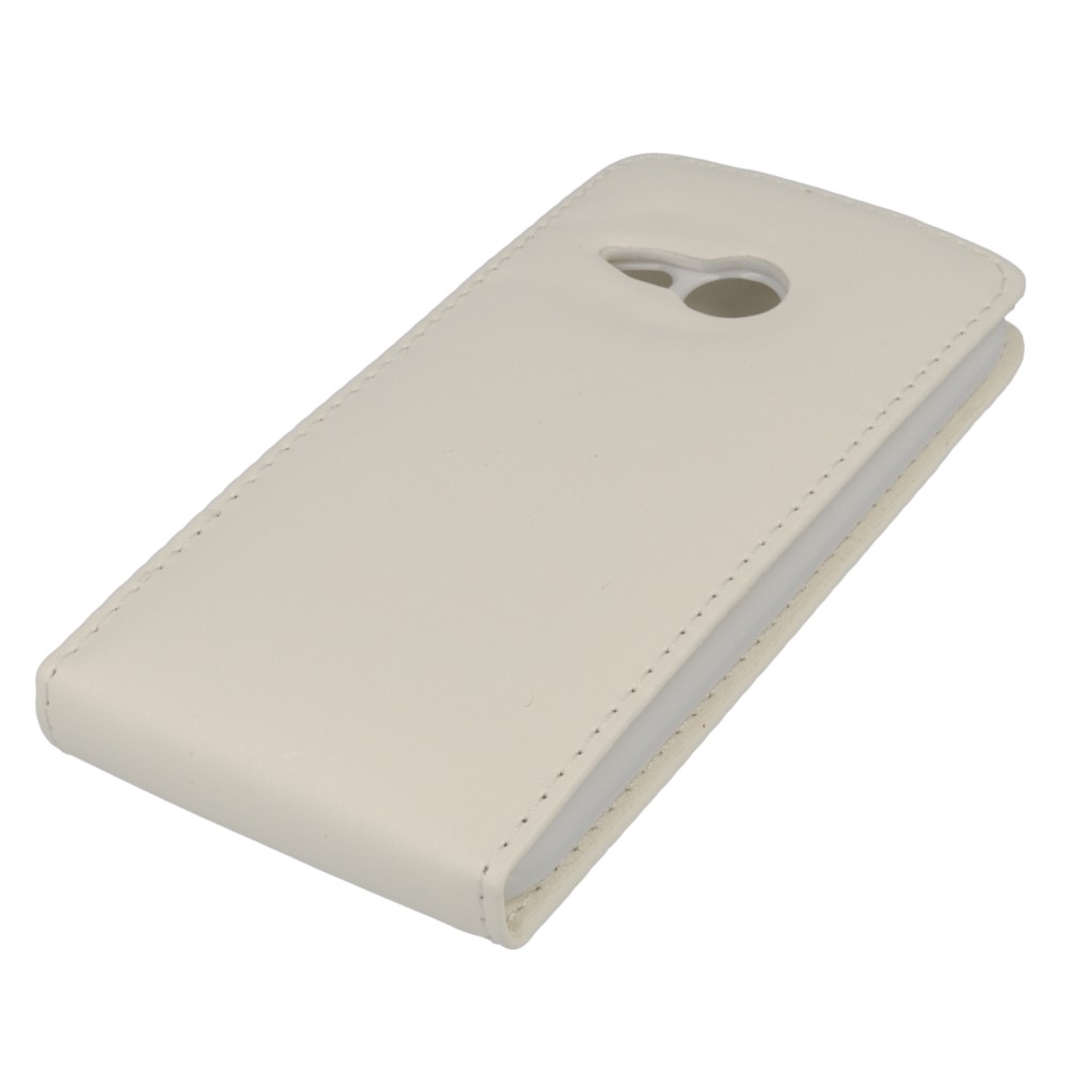 Pokrowiec z klapk na magnes Prestige biay HTC One mini 2 / 5