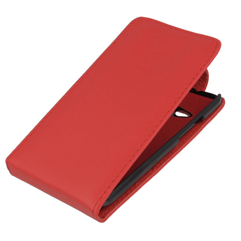 Pokrowiec z klapk na magnes Prestige czerwony HTC One mini 2 / 2