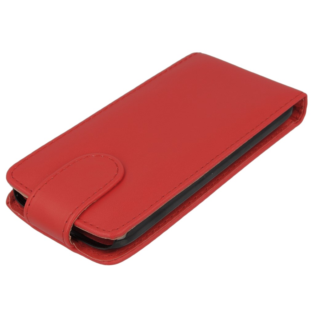 Pokrowiec z klapk na magnes Prestige czerwony HTC One mini 2 / 3