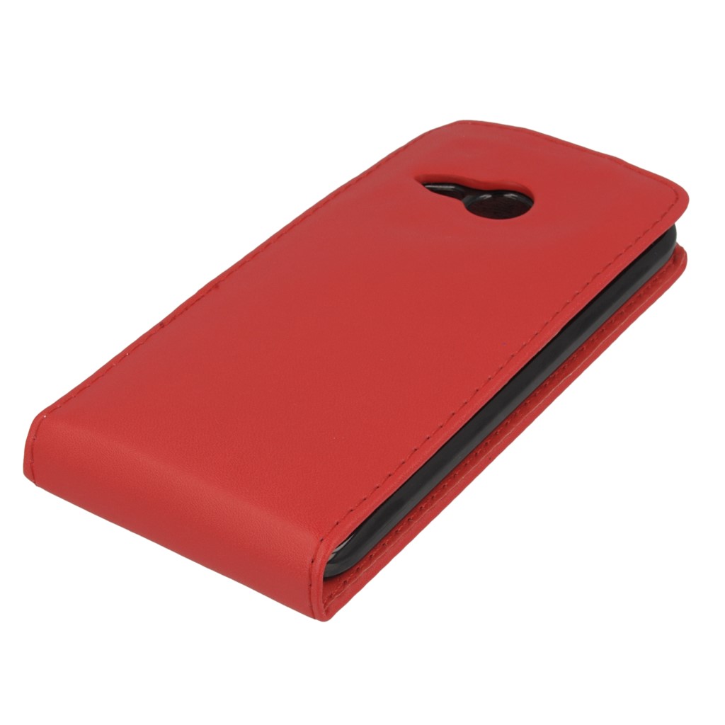 Pokrowiec z klapk na magnes Prestige czerwony HTC One mini 2 / 4