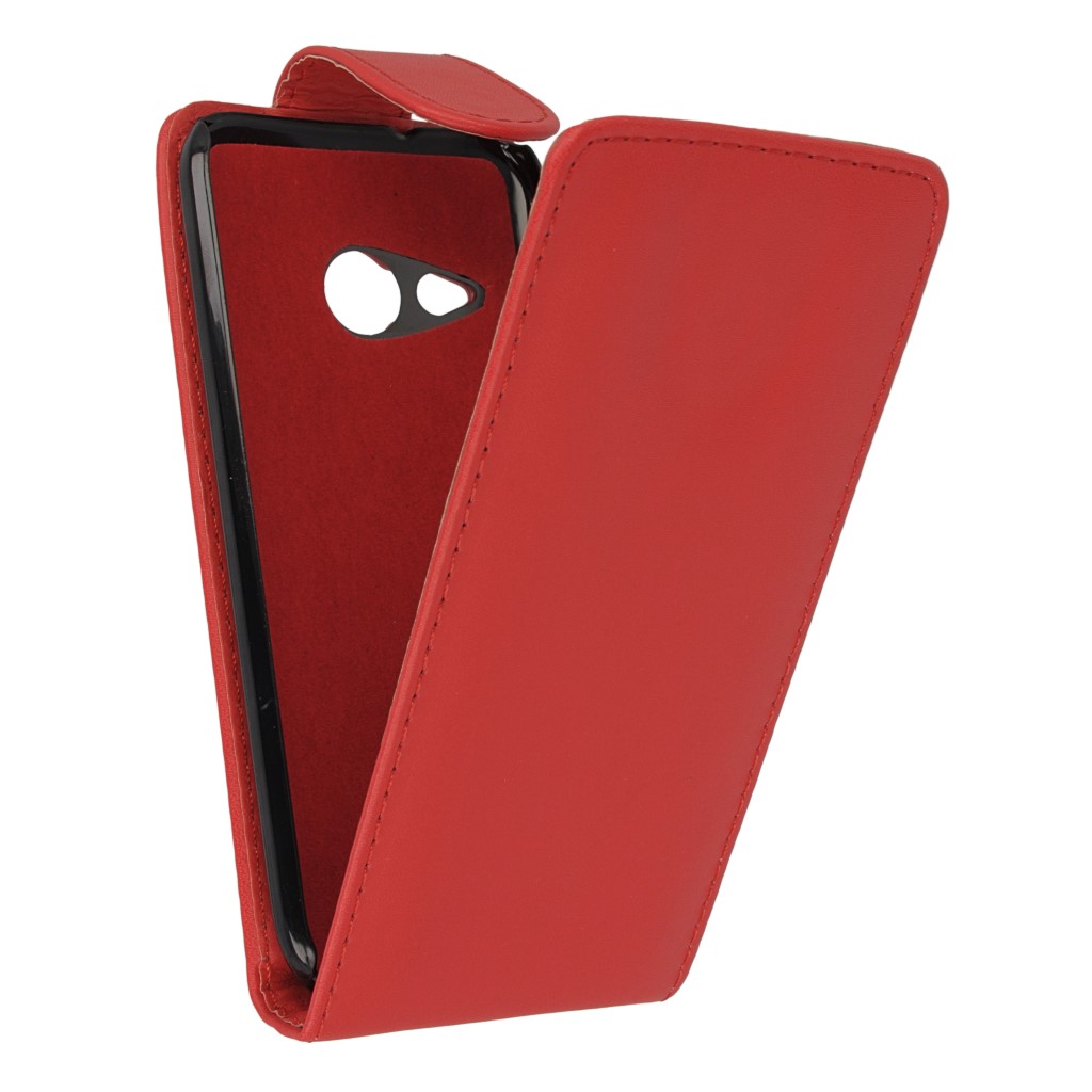 Pokrowiec z klapk na magnes Prestige czerwony HTC One mini 2 / 8